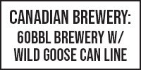60BBL Brewery w/ Wild Goose Can Line