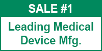 Leading Medical Device Manufacturer Sale #1